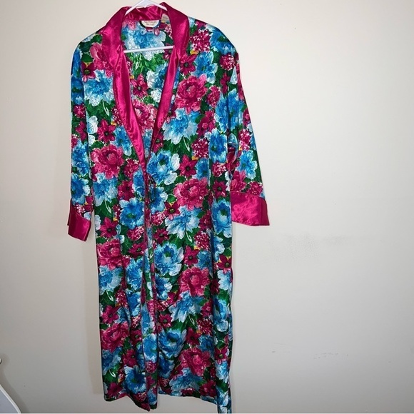 Victoria’s Secret Gold Label Vintage Floral Maxi Robe Size Small - Picture 5 of 12